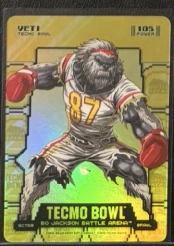 2026 Bo Jackson Battle Arena Tecmo Bowl Yeti Travis Kelce Gold Coinflip SSP