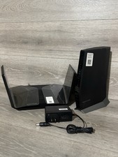 Lot of 2 NETGEAR Nighthawk 8-Stream Tri-Band Wi-Fi Routers RAXE450  CAX80