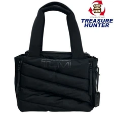 TUMI Devoe Crystal Tote Bag Black Mesh Interior Used From Japan