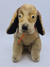 Steiff Basset Hound Dog 1961 -63 Mohair Plush 22cm 8in Hush Puppy Scarce Vtg