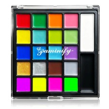 22 Colors Oil Based Face Body Paint Palette,Professional Face Painting Kit,Hallo