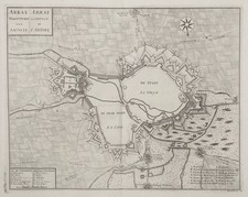 Arras Pas-de-Calais fortification France fortification engraving 1729