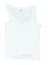 Monoprix Girls White Tank Top Small kids