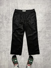 Vintage black Christian Dior Boutique silk wool trousers 90s Size 34