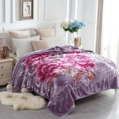 Soft Blanket Heavy Korean Mink Blanket, 5 LB Fleece Blanket - 2 Ply Rever