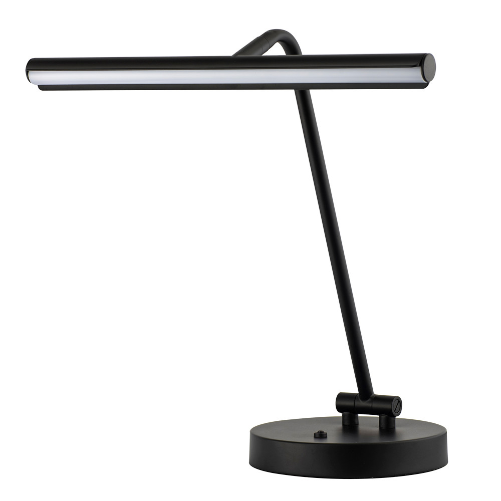 Black LED Picture Light Desk Lamp with Touch Dimmer by Happy Homewares