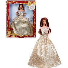 2025 Signature Holiday Barbie Fashion Doll Brown Hair Seasonal Collector Edition