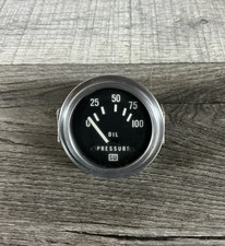 Nos Stewart Warner Sw Oil Pressure Gauge 0-100 Psi 428070 2 14