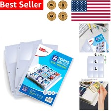 Baseball Card Sleeves 540 Pocket  Plastic Protectors Sports Trading Cards 3 R...