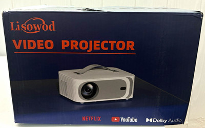 2+ Brand New Lisowod L61Pro LCD Video Projector 1080p 1200 ANSI 20000:1 HDMI USB
