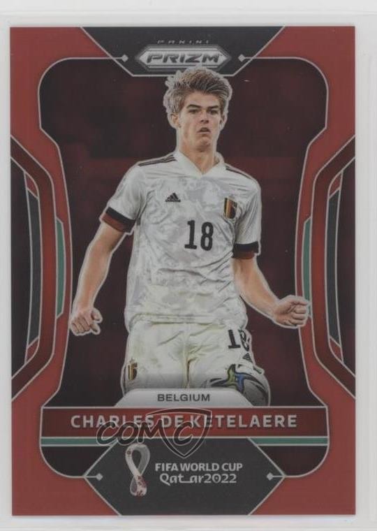 2022 Panini Prizm World Cup Qatar Red 274/399 Charles De Ketelaere #15 0l6a
