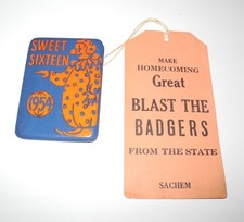 1954 NCAA Sweet Sixteen College Basketball Tournament Souvenir Pin Ticket Pass