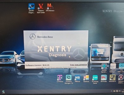 XENTRY Mercedes Diagnose, Codierung und Programmierung Dell Laptop mit Schnittstelle 