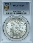 1902-O $1 Morgan Silver Dollar PCGS MS65 – New Orleans Mint High Grade