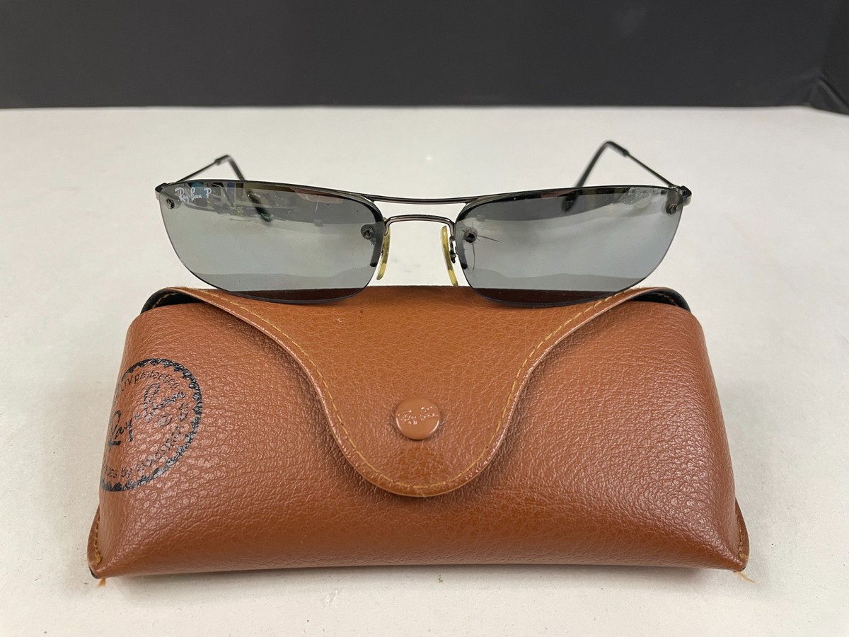 Ray-Ban RB 3174 Rectangular 004/7C Gunmetal 57mm-16 Black / Gray