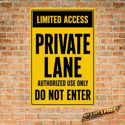 Dead End Road Sign 8x12 Aluminum Traffic Notice Metal Wall Decor