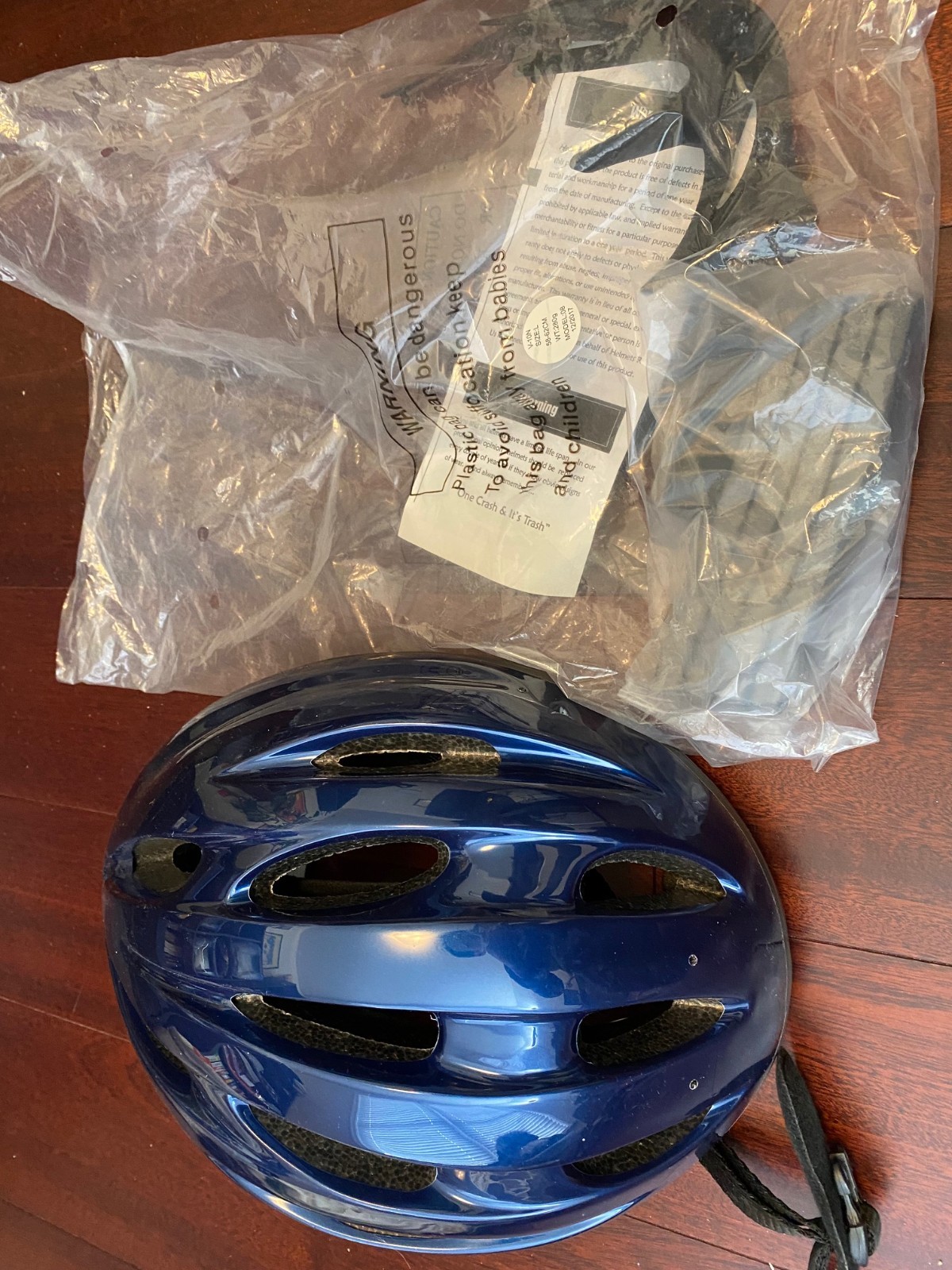 Teen Bicycle Helmet &ndash; Dark Blue, Size L (58&ndash;62cm), Lightweight, Ventilated