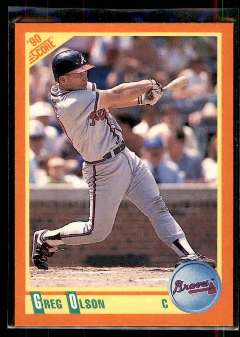 1990 Score Rookie & Traded Greg Olson #69T Atlanta Braves