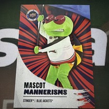 STINGER BLUE JACKETS 2026 UPPER DECK NATIONAL HOCKEY CARD MASCOT MANNERISMS #M-9