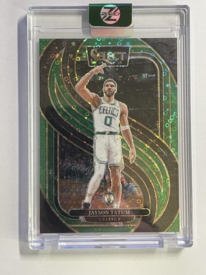 2024-25 Panini Select Jayson Tatum /5 Premier Level Disco Green 