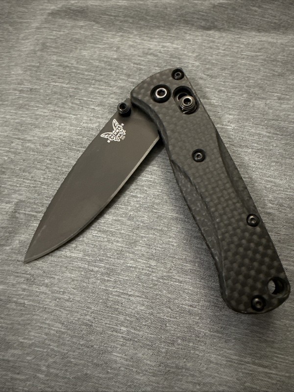 Benchmade 533 Black/CF S30V  Steel Balsr Carbon Fiber Scales USA 🇺🇸