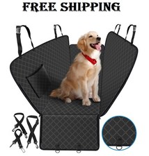 Dog Car Seat Cover for Back Seat Dog Seat Cover with Storage Pocket Dog             