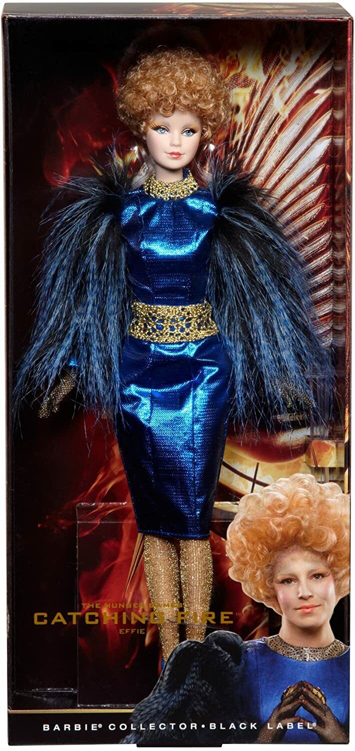 RARE Mattel Barbie Collector The Hunger Games Catching Fire Effie Trinket  Doll