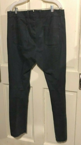 Men's Banana Republic Heritage 36 x 34 Zip Pant Moonless Night Gray topstitch - Picture 8 of 12