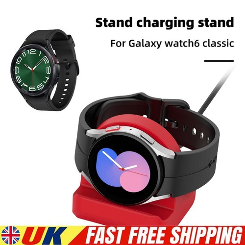 Silicone Charger Stand Watch Charger for Galaxy Watch6/6 Classic/5/5pro(Red)