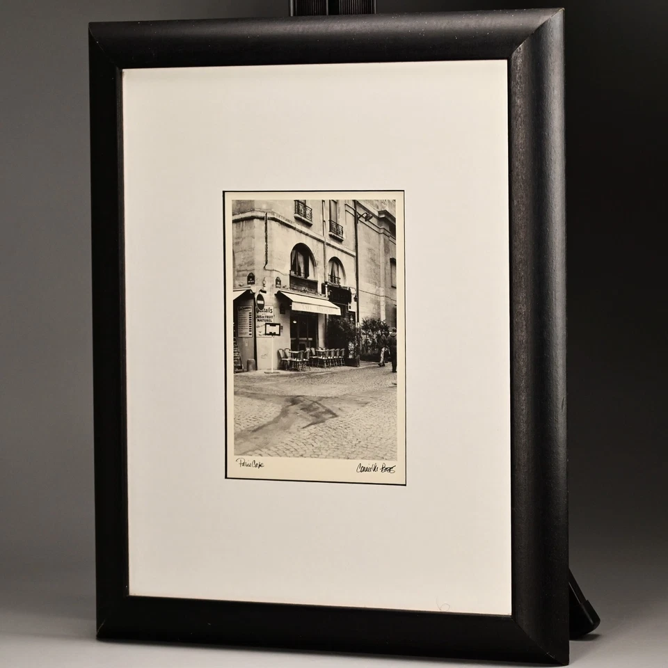 Impresión fotográfica de paisaje urbano CONNIE BEGG original vintage firmada Paris Café Europa Foto 4 de 4