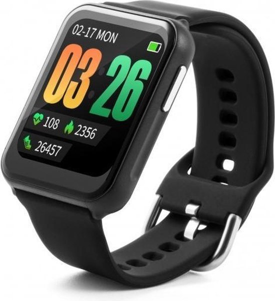 Montre connectée noir pour le sport en plein air et le suivi du sommeil nocturne