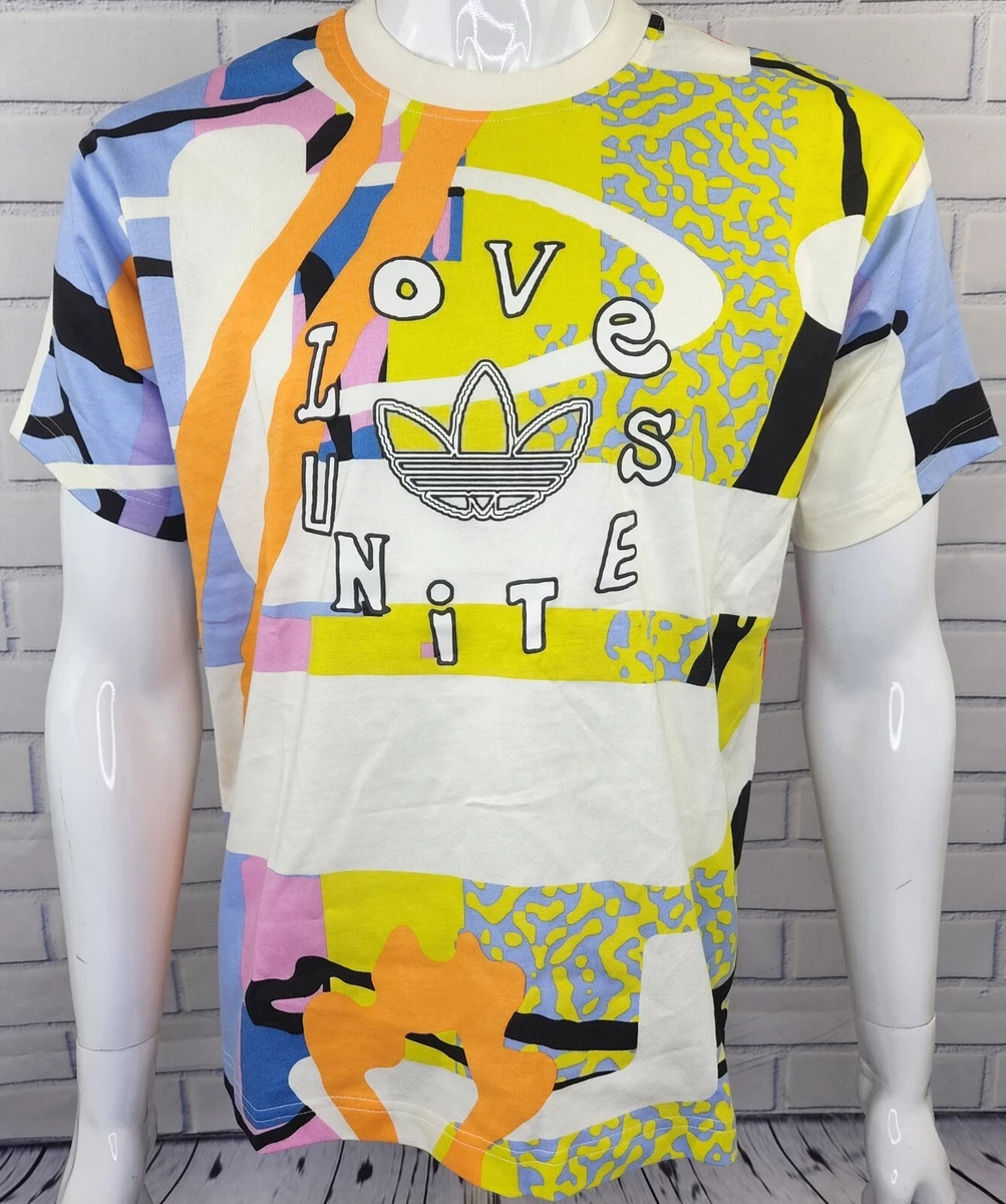 Adidas colourful hotsell t shirt