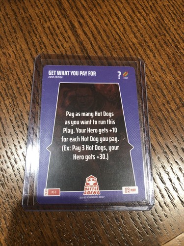 2024 Bo Jackson Battle Arena - Get What You Pay For SSP Ultra Play Card #PL-3!!!