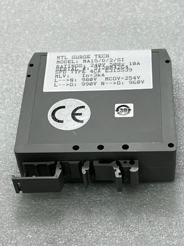 MTL Surge Tech MA15/D/2/SI 240V 50Hz 10A Surge Suppressor Module New - Picture 10 of 12