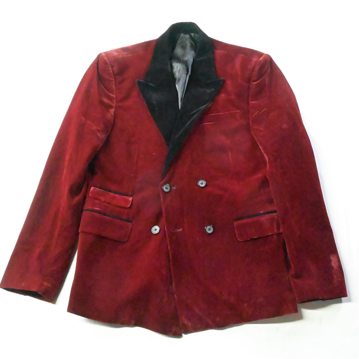 Fasion Nova Medium Red Double Breasted Peak Lapel Mens Suit Fasion Nova Medium Red Double Breasted Peak Lapel Mens Suit