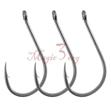 50pcs Fishing Hooks Mosquito Drop Shot Live Bait Wacky Rig Hooks #2-3/0 Walleye 