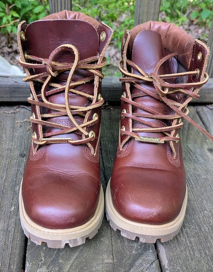 Timberland Botas Junior de Cuero Talla 5M Primaloft 200 Gramos Impermeables al Aire Libre Foto 2 de 4