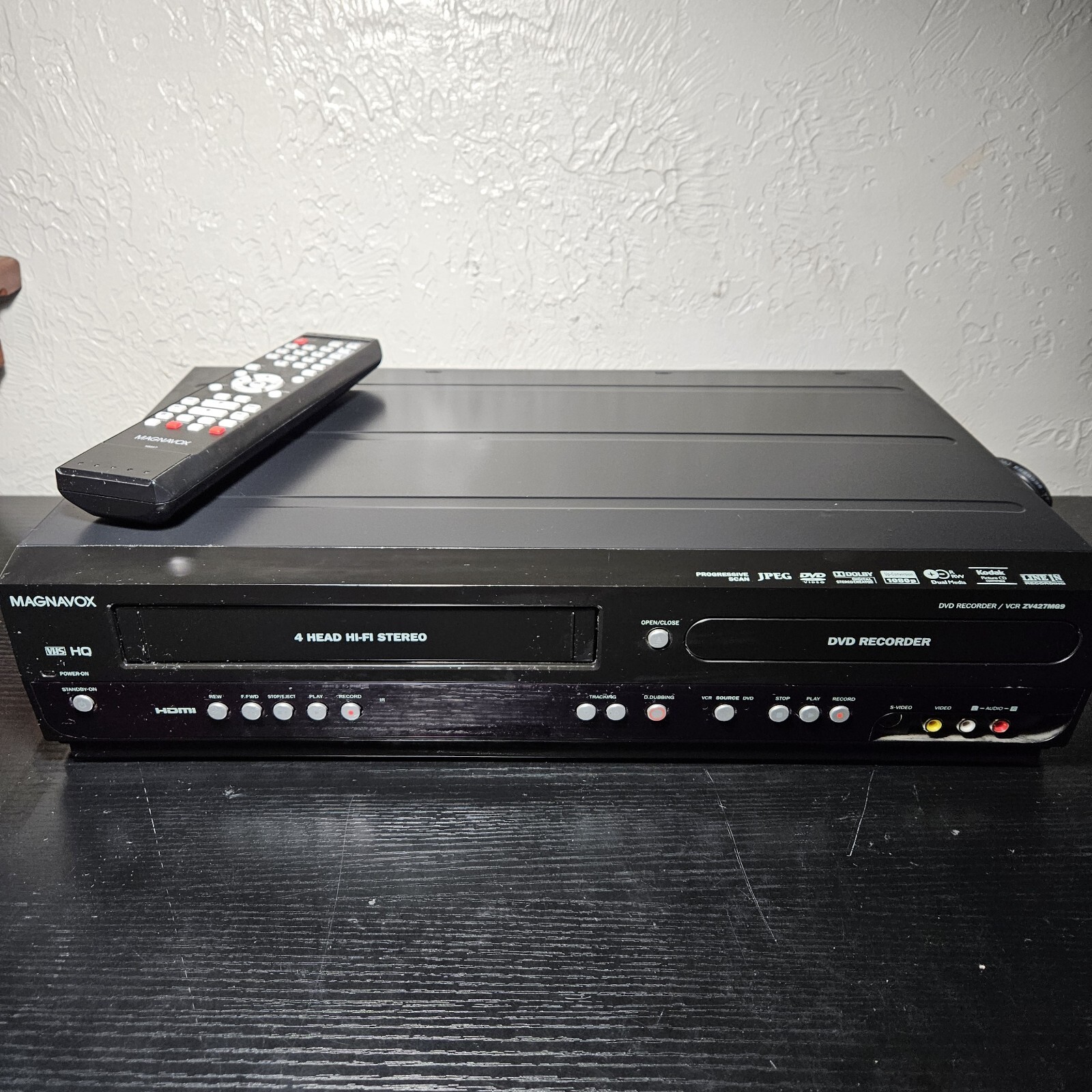 Magnavox ZV457MG9 DVD VCR Combo Player VHS to DVD Recording HDMI 1080p