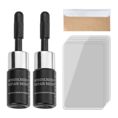 2-in-1 Auto Glas Reparatur Flüssigkeit Windschutzscheibe Harz Riss Steinschlag