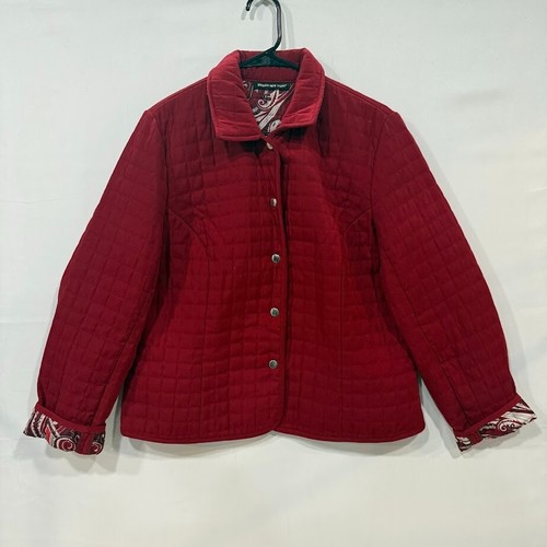Blazer Casual Femme Briggs New York - Taille 12P Rouge - Occasion Très Bon état