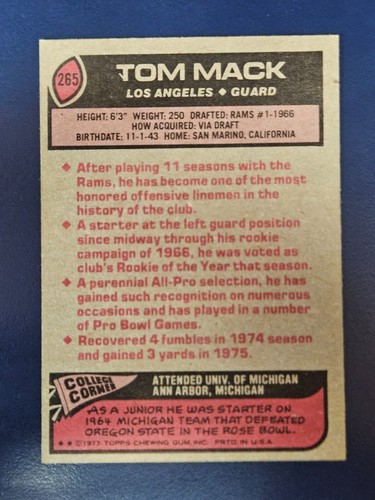 Tarjetas de fútbol americano Topps 1977 completan tu conjunto que elijas elegir cada una #171 - 358 - Imagen 135 de 289