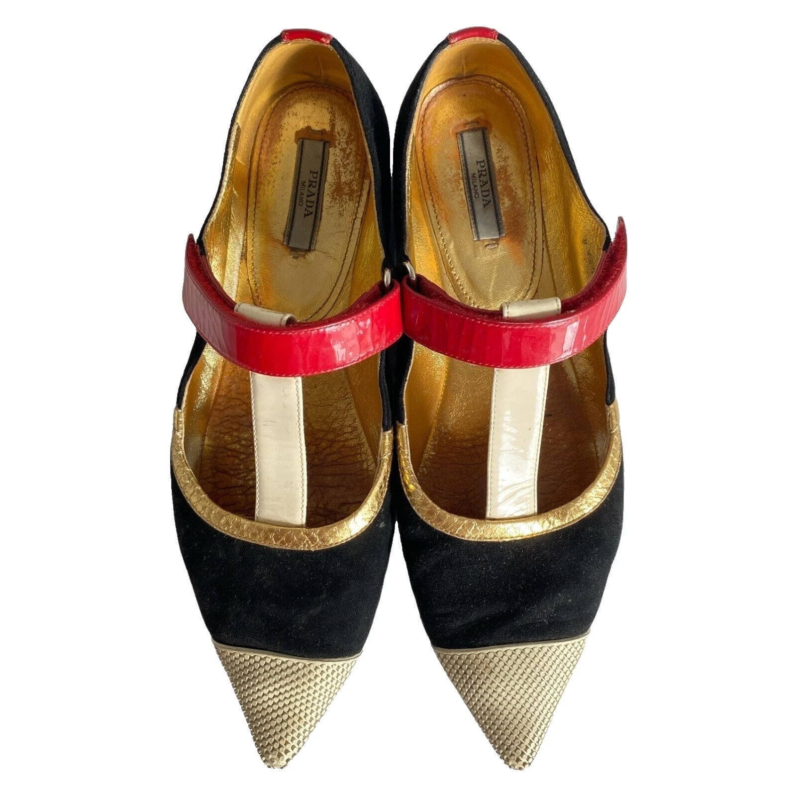 PRADA Women's Suede Ballet Flats