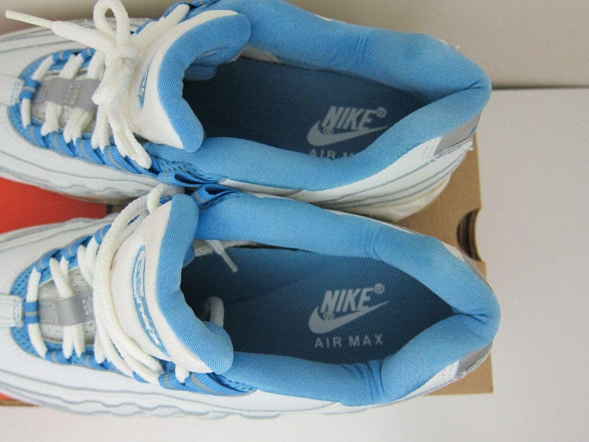 2002 Nike Air Max 95 604085142 - White/Columbia Blue - Size 2002 Nike Air Max 95 604085142 - White/Columbia Blue - Size