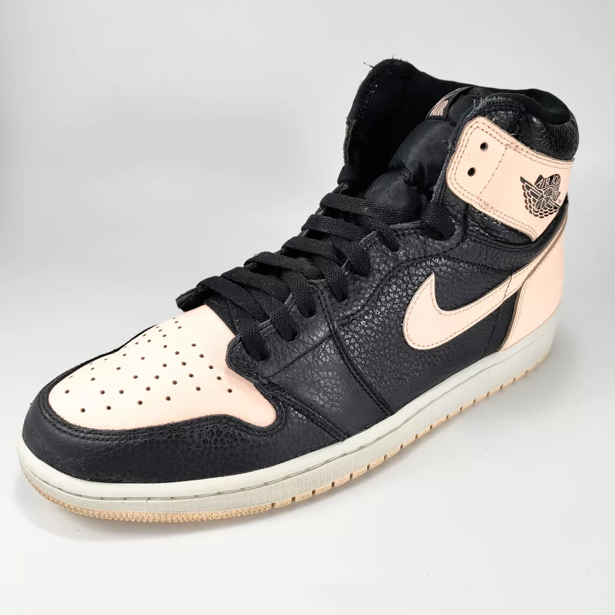 Jordan Mens 1 Retro High OG Crimson Tint Shoes Black / Hyper