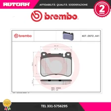 Brake pad kit, front disc brake (BRAND-BREMBO)..