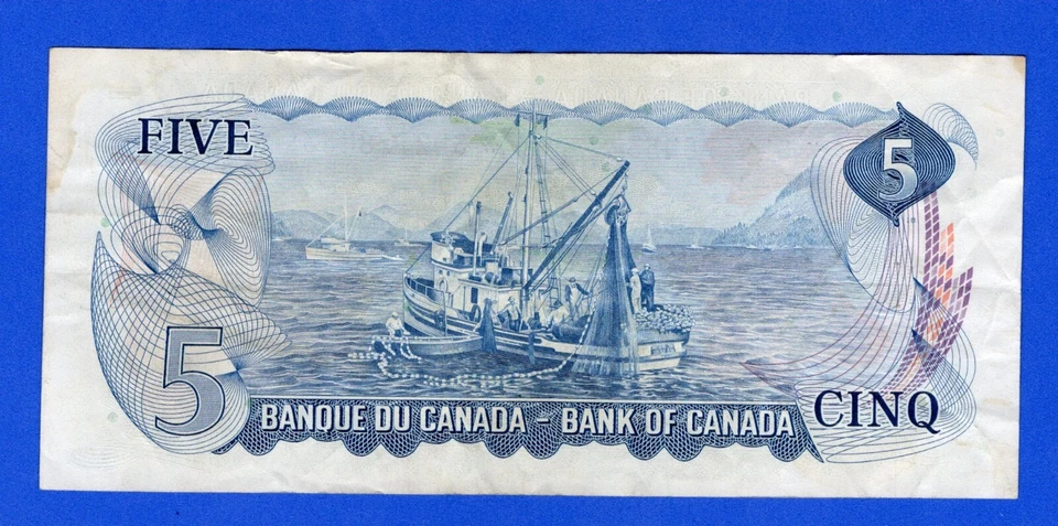 Canada  $5 1972 BC-48bA / P-87b Circulated Replacement /Asterisk Note *SL2178453 - Image 2 of 4