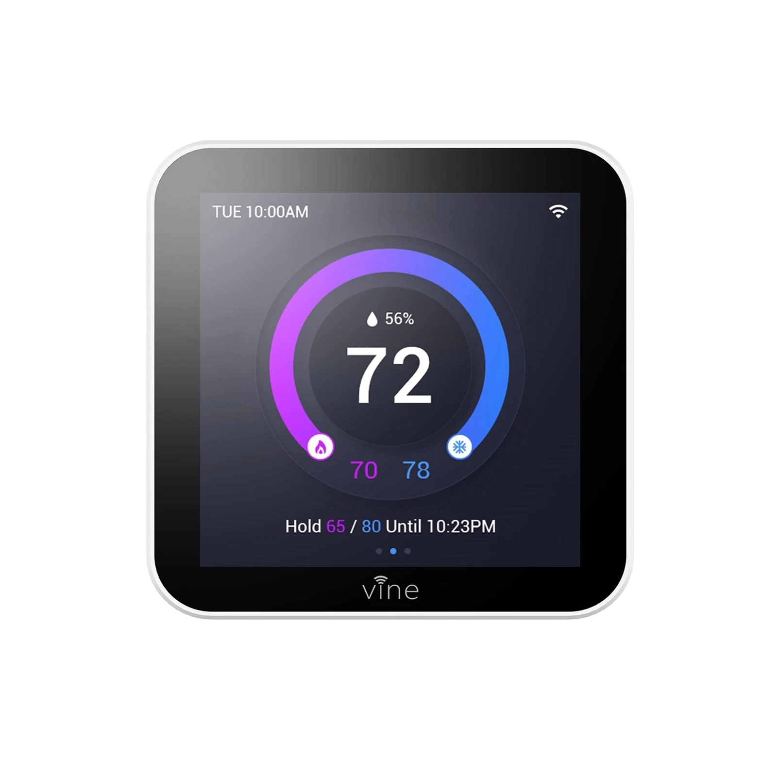 Vine 4 Inches Full Touch Screen TJ-560 Programmable Smart Wi-Fi Thermostat fo...