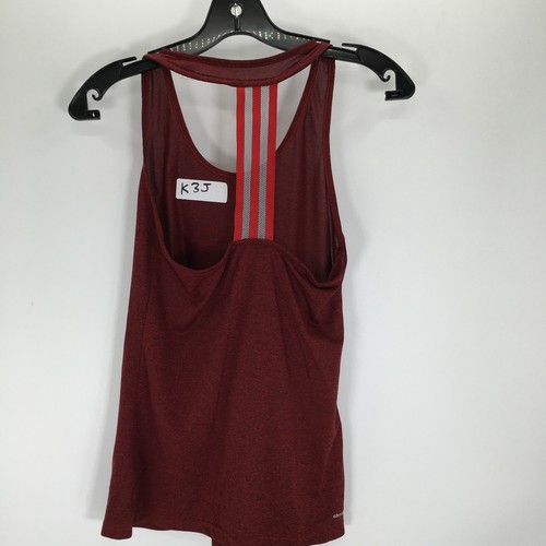 Adidas Climalite Activewear Top Canotta Donna XS Racerback Marrone Atletica - Foto 5 di 9