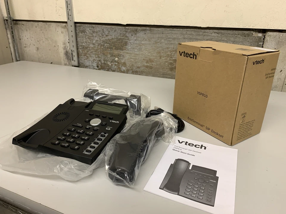Vtech VSP810 ErisTerminal SIP Office Phone Desk Set - FREE SHIPPING - Image 3 of 4