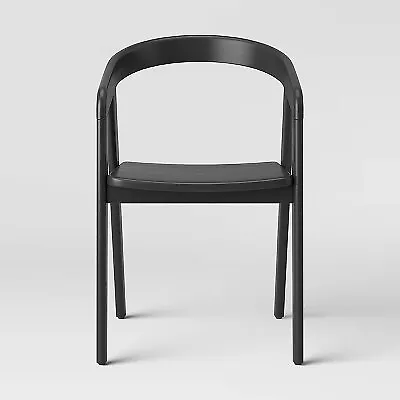 Lana Curved Back Dining Chair Black Project 62